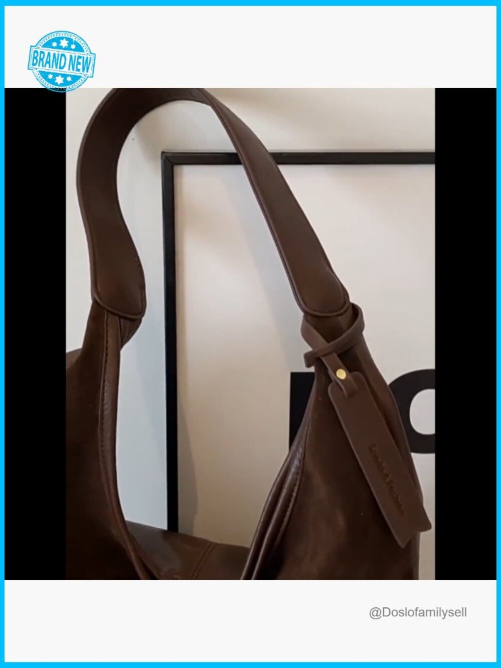 Slouchy Hobo Bag Faux Suede Tote Shoulder Purse Large Capacity Work Fall Winter - Picture 7 of 7